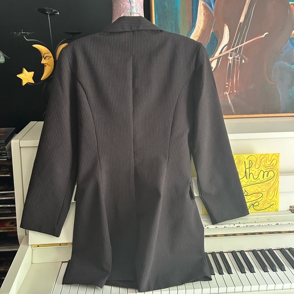 Dynamite Charcoal Pinstripe Skirt Set - Picture 9 of 16